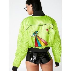 Dolls Kill + Club Exx Alien Bomber Jacket
